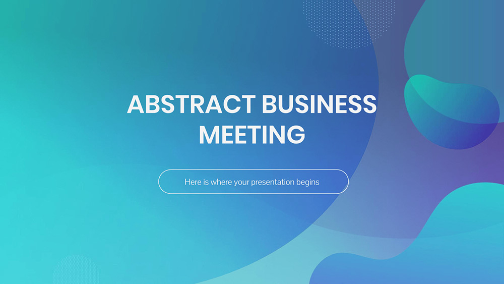 Abstract Business Meeting