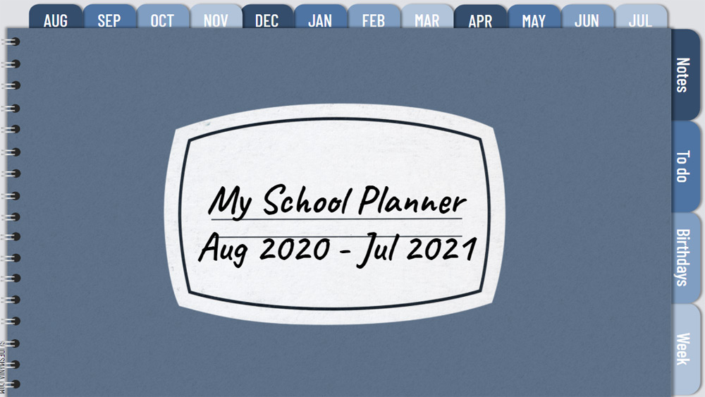 PowerPoint School Planner