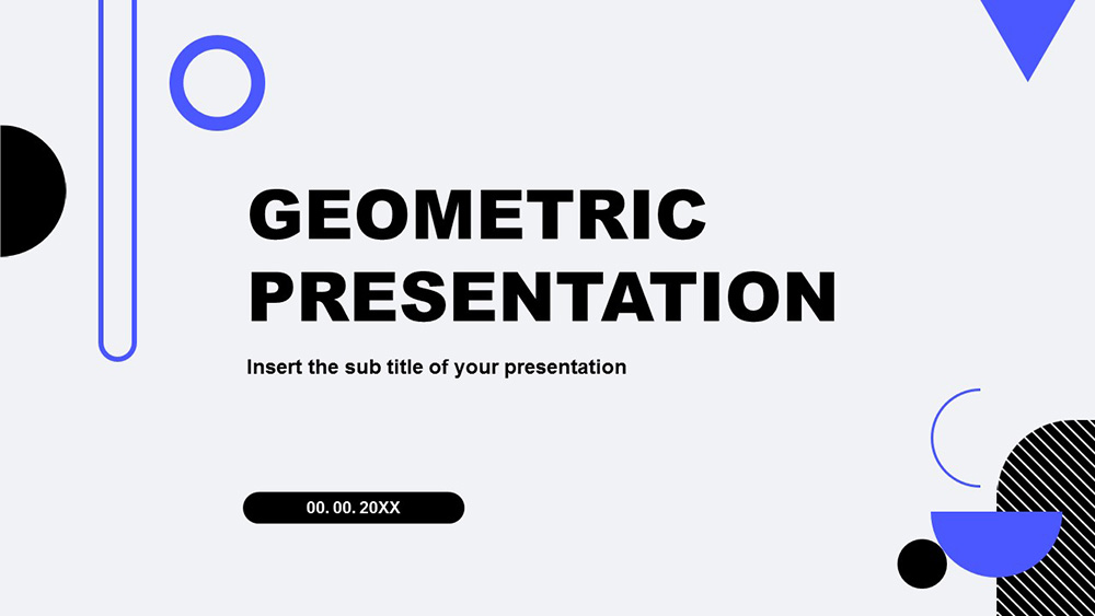 Geometric Black and Blue
