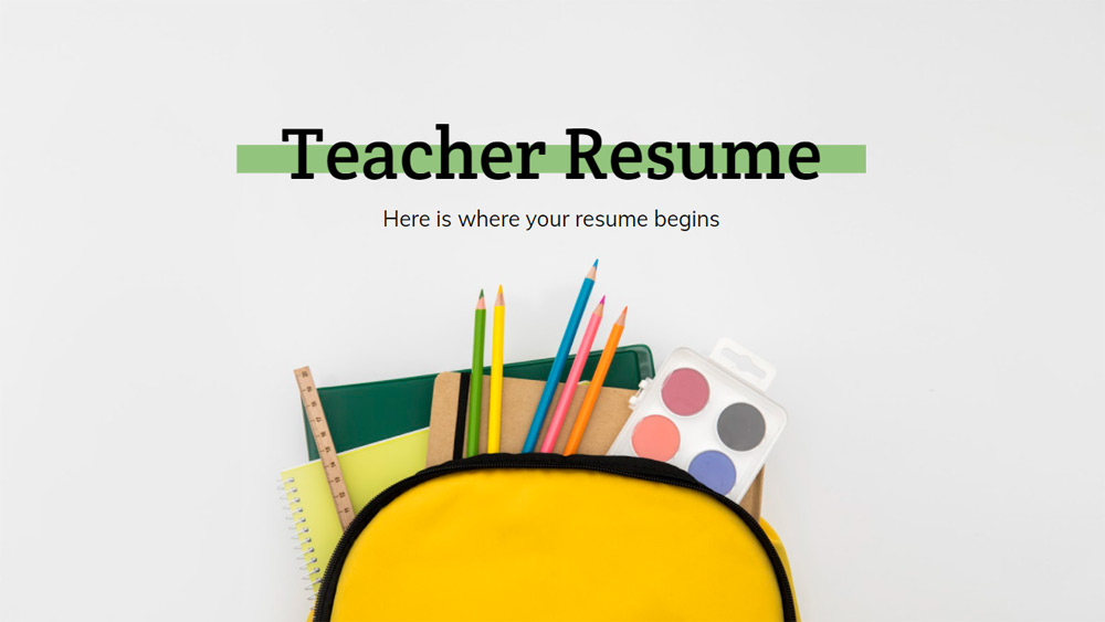 Teacher Resume