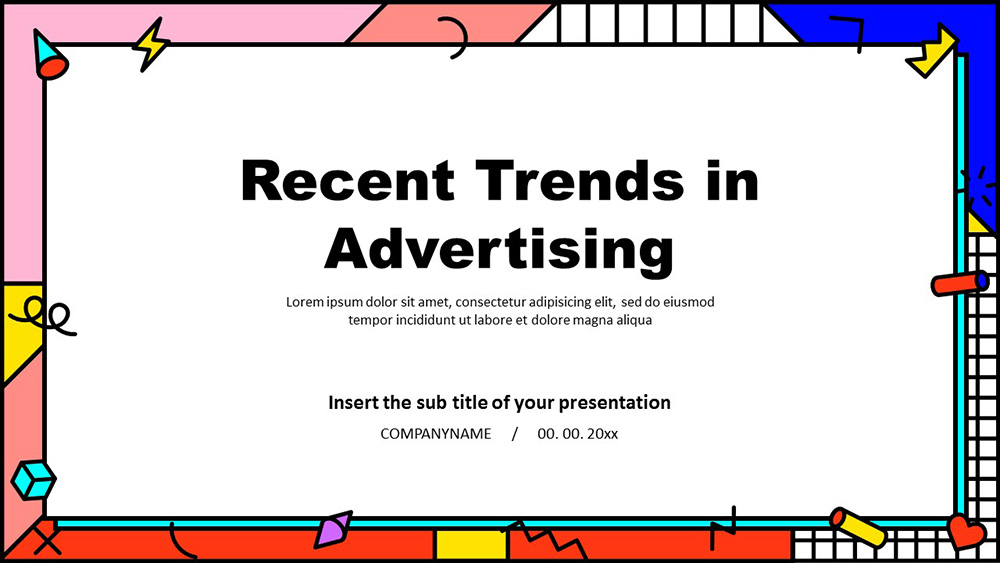 Advertising Trends presentation template