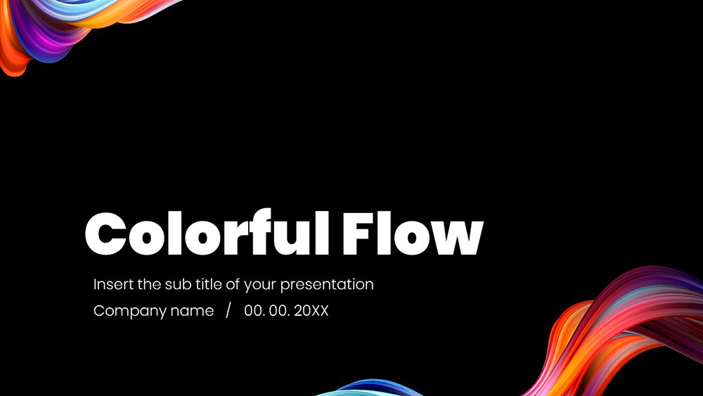 Colorful Flow presentation template