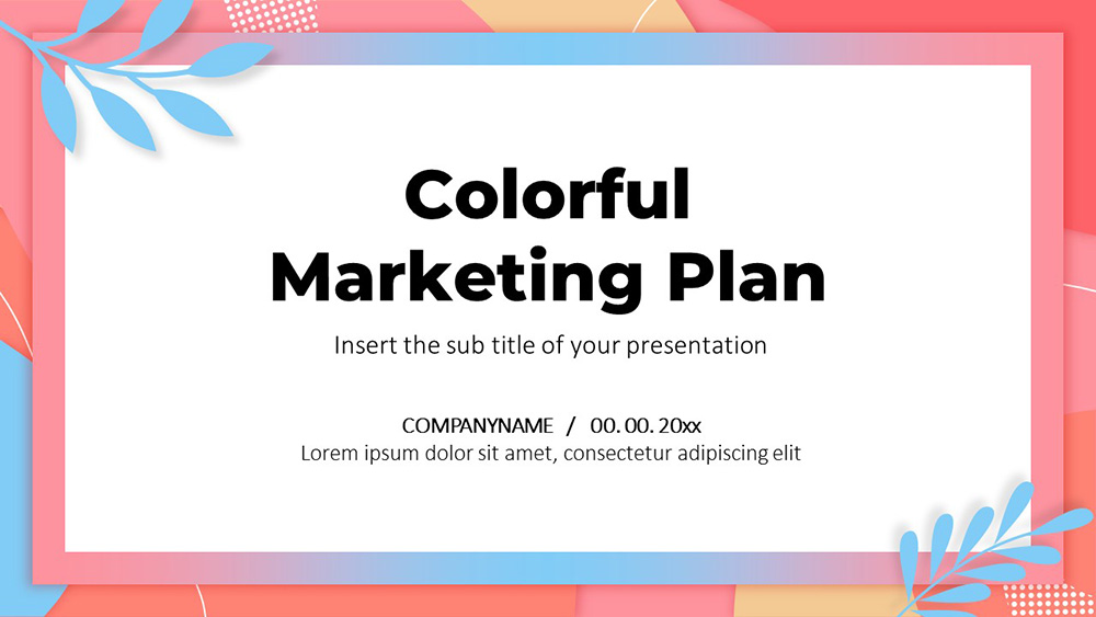 Colorful Marketing Plan