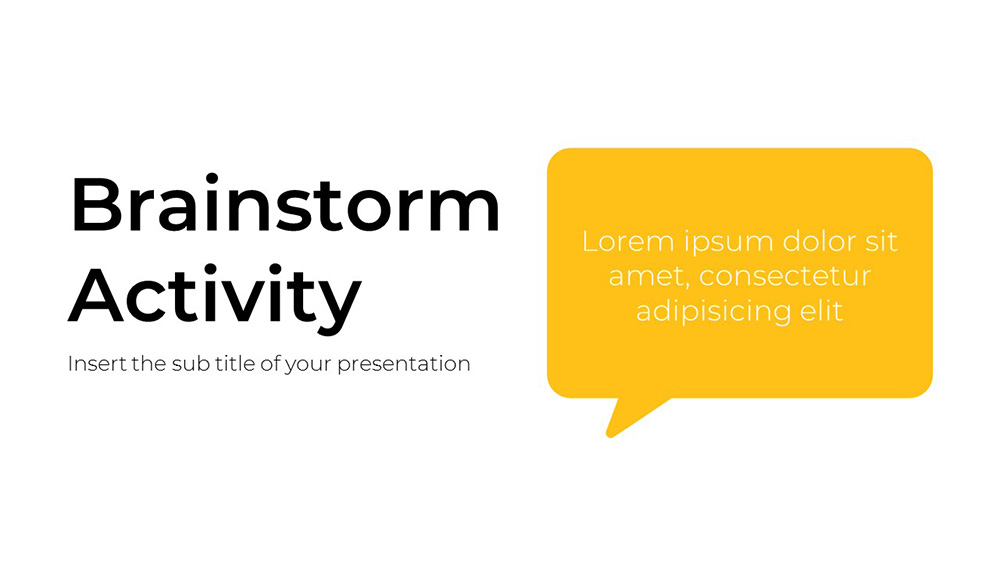 Brainstorm Activity