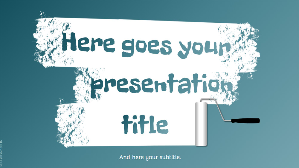 Download Paint Roller 【FREE】 Powerpoint and Google Slides Slidesacademy