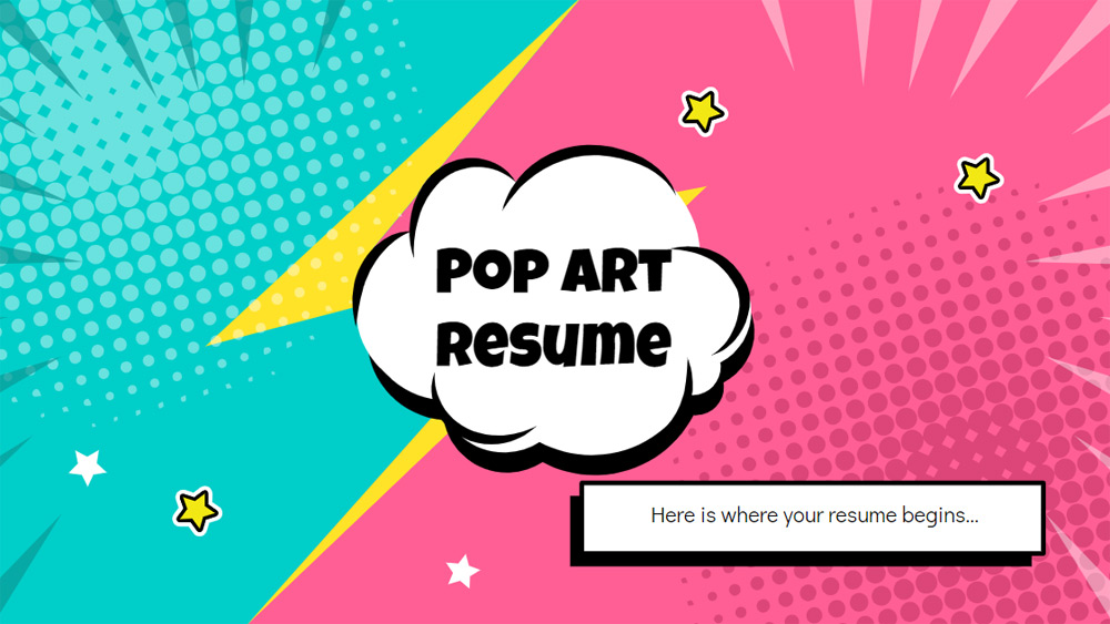 Pop Art Resume