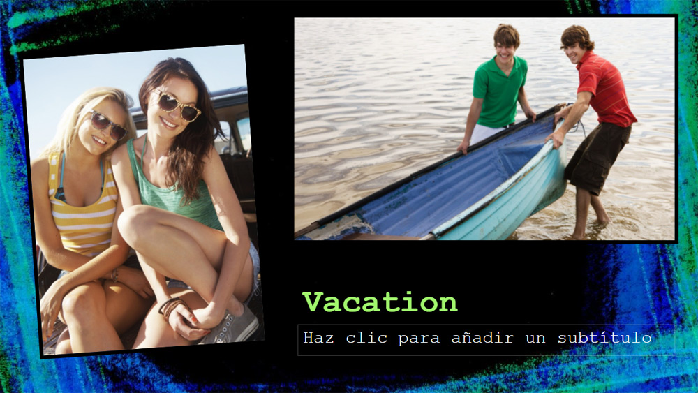 Vacation photo album (chalk design)