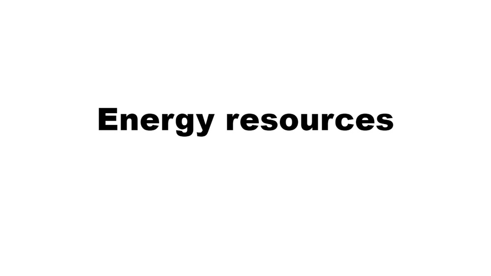Energy Resources