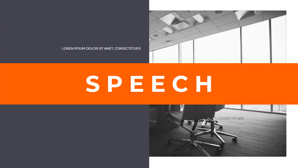Clean Orange Speech