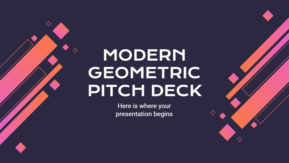 Modern Geometric Pitch Deck