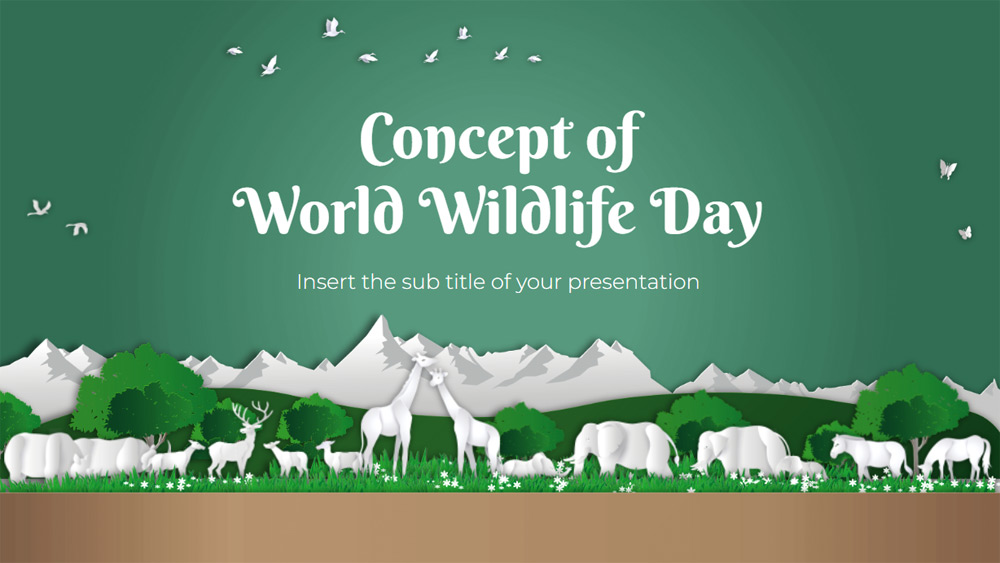 Concept of World Wildlife Day