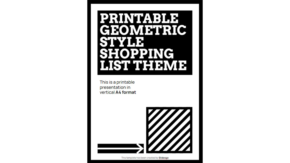 Printable Geometric Style