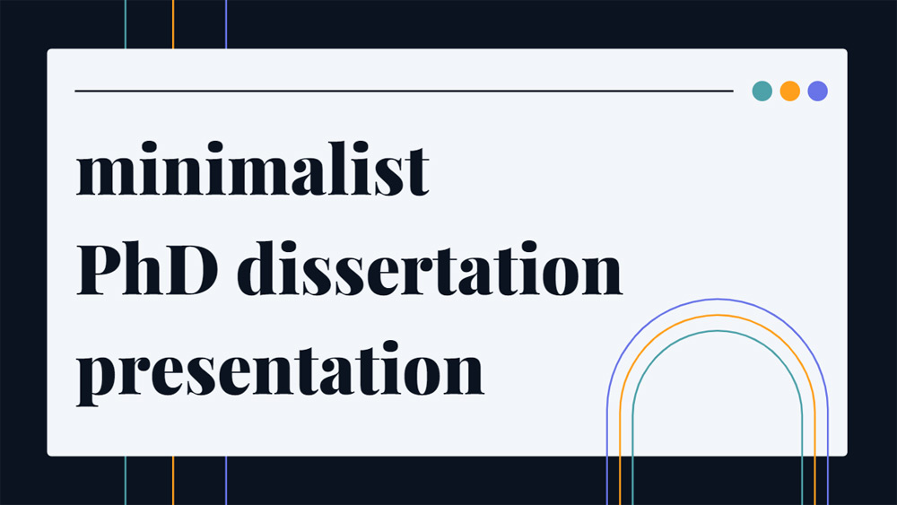 Minimalist PhD dissertation