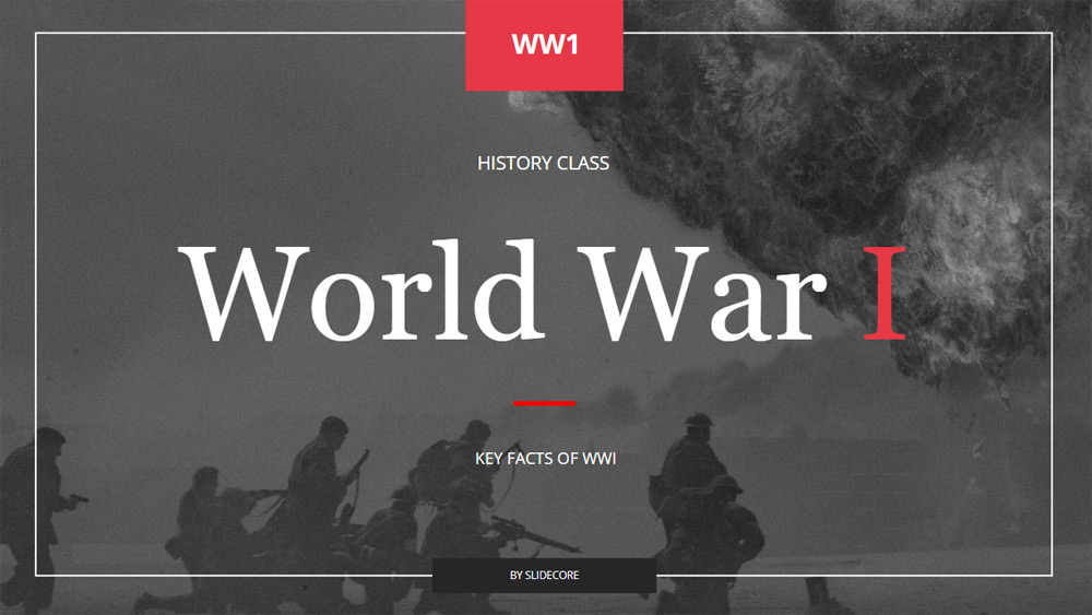 WW1 World War One Presentation Template