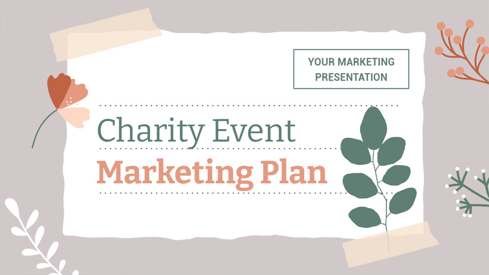 Charity event marketing plan
