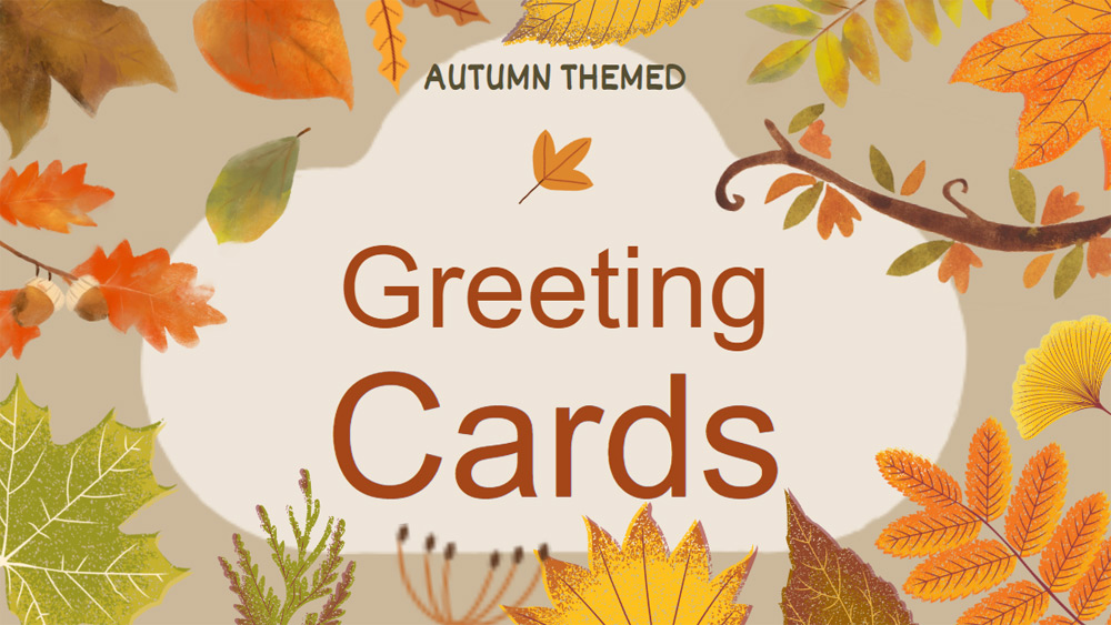 Seasonal Greeting Cards for Autumn