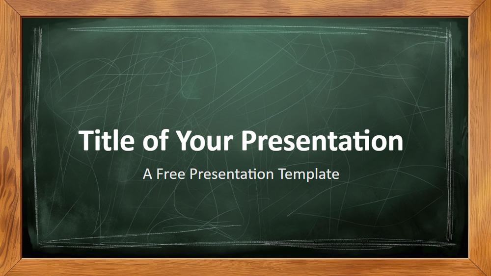 Wood Frame Chalkboard