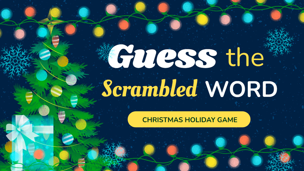 Christmas Word Scramble Game