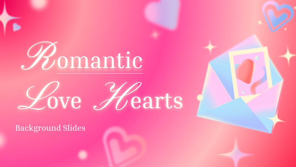 Romantic Hearts Background